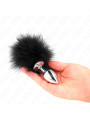 PLUG ANAL ACERO INOXIDABLE CON COLA SINTÉTICA KINK DE LA MARCA KINK PLEASURE PLUGS