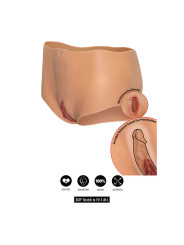BRAGA CON VAGINA Y ANO ABIERTOS SILICONA REALISTA DE LA MARCA HIDDEN DESIRE
