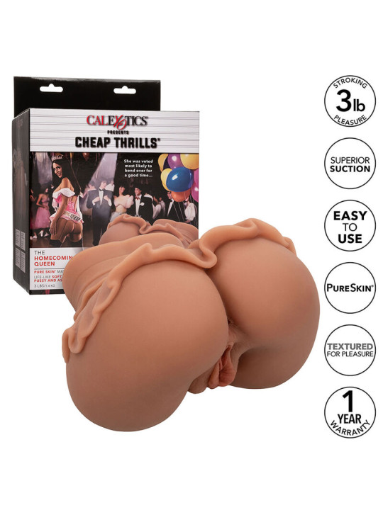 MASTURBADOR DOBLE ENTRADA REALISTA CALEXOTICS HOMECOMING QUEEN DE LA MARCA CALEXOTICS