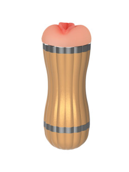 MASTURBADOR DOBLE VAGINA Y BOCA BEVIS DORADO - ARMONY DE LA MARCA ARMONY FOR HIM