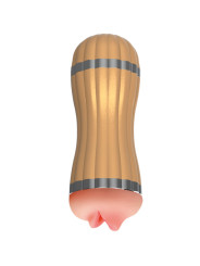 MASTURBADOR DOBLE VAGINA Y BOCA BEVIS DORADO - ARMONY DE LA MARCA ARMONY FOR HIM