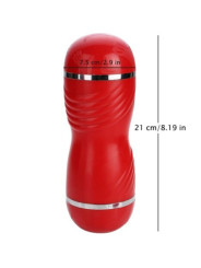 MASTURBADOR DOBLE VAGINA Y BOCA ARMONY ROJO DE LA MARCA ARMONY FOR HIM