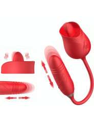 ARMONY - DELIGHT FLOWER VIBRADOR & THRUSTING CON LENGUA ROJO DE LA MARCA ARMONY STIMULATORS