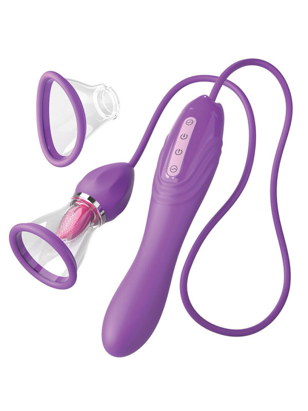 FANTASY FOR HER - ULTIMATE PLEASURE MAX MANGUERA DE SUCCIÓN CON LENGUA ESTIMULADORA MORADO DE LA MARCA FANTASY FOR HER