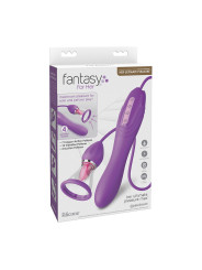 FANTASY FOR HER - ULTIMATE PLEASURE MAX MANGUERA DE SUCCIÓN CON LENGUA ESTIMULADORA MORADO DE LA MARCA FANTASY FOR HER