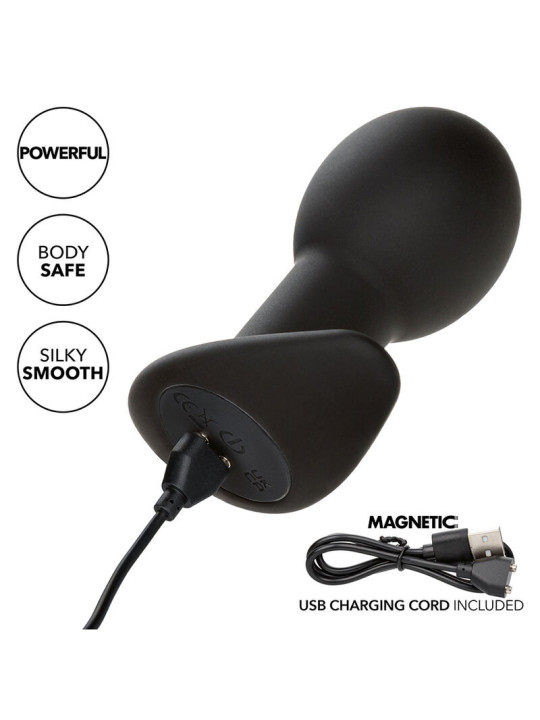 CALEXOTICS PLUG ANAL VIBRADOR 10 MODOS SILICONA NEGRO DE LA MARCA CALEXOTICS