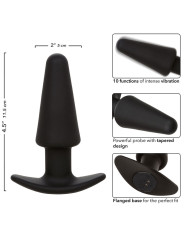 CALEXOTICS PLUG ANAL VIBRADOR 10 MODOS SILICONA NEGRO DE LA MARCA CALEXOTICS