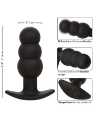 CALEXOTICS PLUG ANAL VIBRADOR SILICONA 10 MODOS NEGRO DE LA MARCA CALEXOTICS