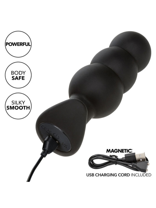 CALEXOTICS PLUG ANAL VIBRADOR SILICONA 10 MODOS NEGRO DE LA MARCA CALEXOTICS