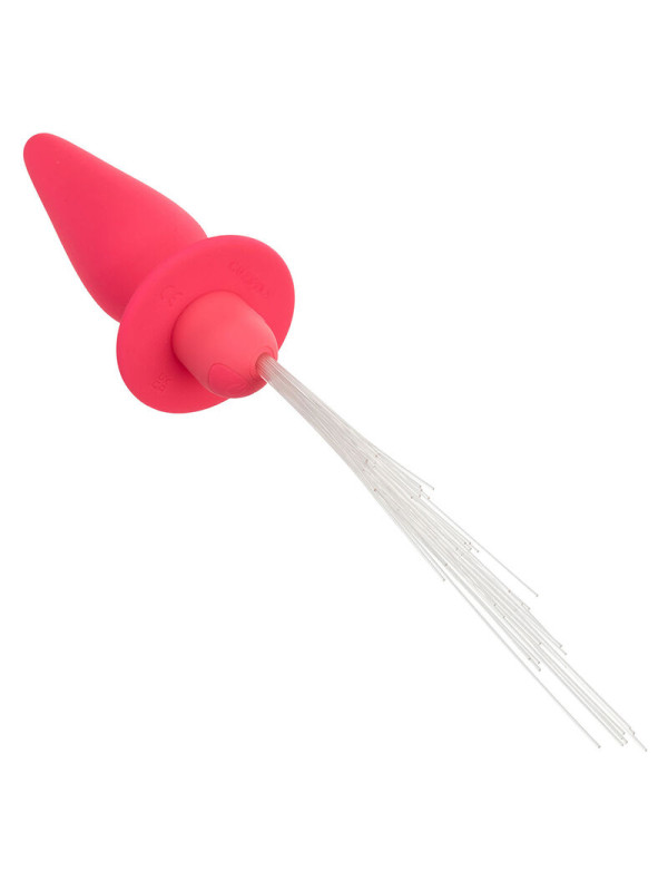 CALEXOTICS PLUG ANAL VIBRANTE CON LUCES 10 MODOS SILICONA ROSA DE LA MARCA CALEXOTICS