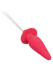 CALEXOTICS PLUG ANAL VIBRANTE CON LUCES 10 MODOS SILICONA ROSA DE LA MARCA CALEXOTICS