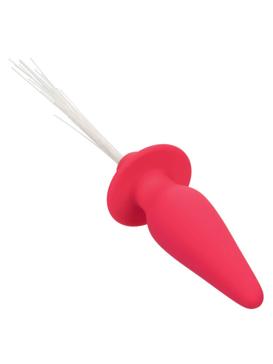 CALEXOTICS PLUG ANAL VIBRANTE CON LUCES 10 MODOS SILICONA ROSA DE LA MARCA CALEXOTICS