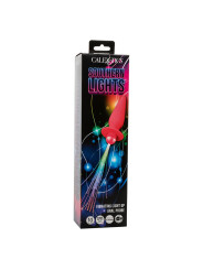 CALEXOTICS PLUG ANAL VIBRANTE CON LUCES 10 MODOS SILICONA ROSA DE LA MARCA CALEXOTICS
