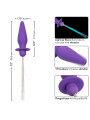 CALEXOTICS PLUG ANAL VIBRANTE CON LUCES 10 MODOS SILICONA VIOLETA DE LA MARCA CALEXOTICS