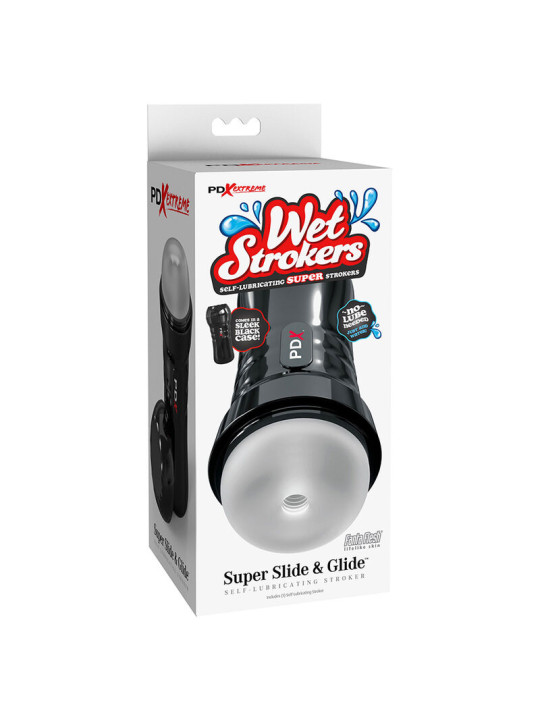 MASTURBADOR AUTOLUBRICANTE PDX EXTREME TRANSPARENTE DE LA MARCA PDX EXTREME