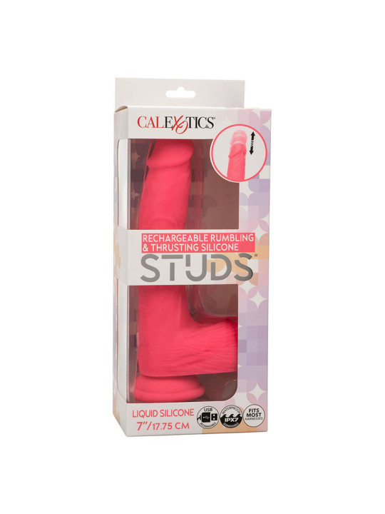 VIBRADOR REALÍSTICO CALEXOTICS STUDS 10 MODOS ROSA DE LA MARCA CALEXOTICS