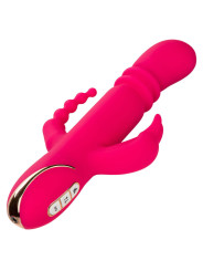 VIBRADOR CALENTABLE RABBIT TRIPLE FUNCIÓN JACK FANTASY ROSA DE LA MARCA CALEXOTICS
