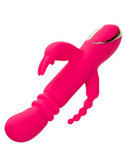 VIBRADOR CALENTABLE RABBIT TRIPLE FUNCIÓN JACK FANTASY ROSA DE LA MARCA CALEXOTICS