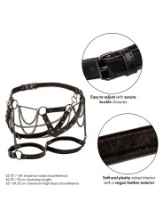 ARNÉS DE MUSLO PLUS SIZE CON CADENAS PREMIUM EUPHORIA DE LA MARCA CALEXOTICS