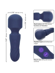 MASAGEADOR VIBRADOR 12 FUNCIONES SILICONA IMPERMEABLE DE LA MARCA CALEXOTICS