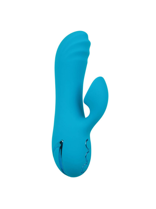 VIBRADOR Y ESTIMULADOR DUAL SUNSET BEACH 10 FUNCIONES DE LA MARCA CALEXOTICS