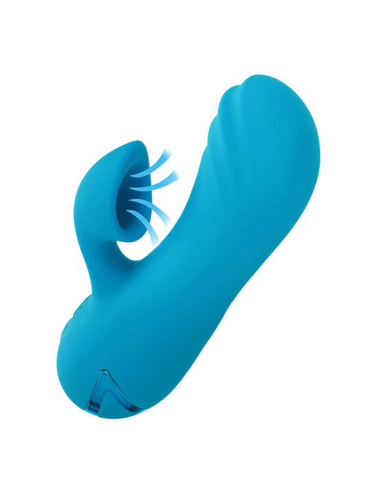 VIBRADOR Y ESTIMULADOR DUAL SUNSET BEACH 10 FUNCIONES DE LA MARCA CALEXOTICS