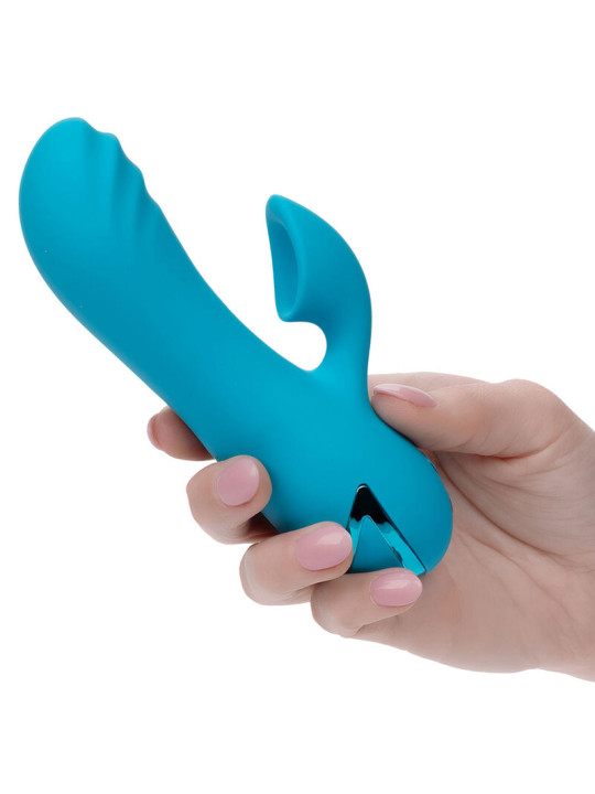 VIBRADOR Y ESTIMULADOR DUAL SUNSET BEACH 10 FUNCIONES DE LA MARCA CALEXOTICS
