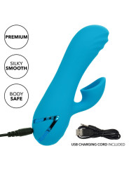 VIBRADOR Y ESTIMULADOR DUAL SUNSET BEACH 10 FUNCIONES DE LA MARCA CALEXOTICS