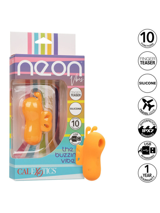 CALEXOTICS NEON VIBES ESTIMULADOR DE DEDO 10 VIBRACIONES DE LA MARCA CALEXOTICS