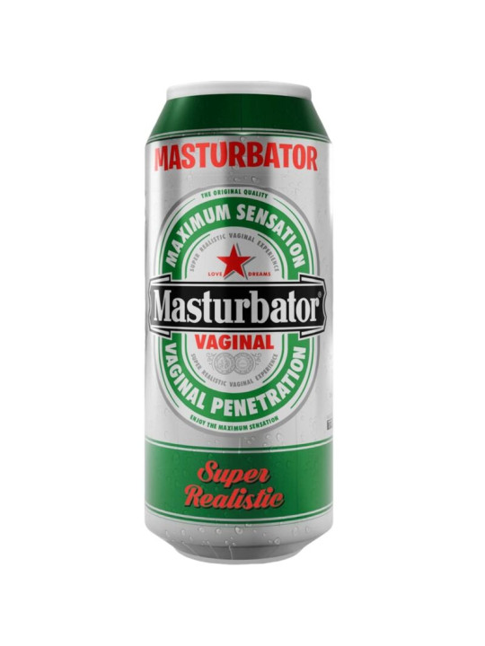 MASTURBADOR MASCULINO VAGINA REALISTA LATA CERVEZA DE LA MARCA ALIVE