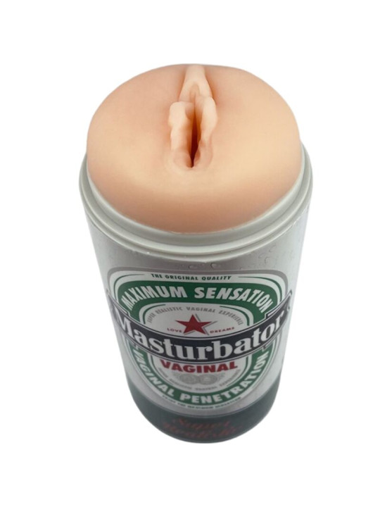 MASTURBADOR MASCULINO VAGINA REALISTA LATA CERVEZA DE LA MARCA ALIVE