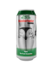 MASTURBADOR MASCULINO VAGINA REALISTA LATA CERVEZA DE LA MARCA ALIVE