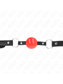 MORDAZA DE BOLA BDSM 4 CM TPE ROJO KINK DE LA MARCA KINK COLLAR & GAG