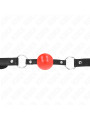 MORDAZA DE BOLA BDSM 4 CM TPE ROJO KINK DE LA MARCA KINK COLLAR & GAG