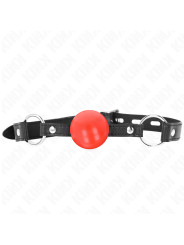 MORDAZA DE BOLA BDSM 4 CM TPE ROJO KINK DE LA MARCA KINK COLLAR & GAG