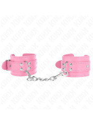 MUÑEQUERAS BDSM ROSA AJUSTABLES KINK 20-23 CM DE LA MARCA KINK WRIST RESTRAINT
