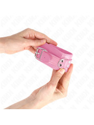 MUÑEQUERAS BDSM ROSA AJUSTABLES KINK 20-23 CM DE LA MARCA KINK WRIST RESTRAINT