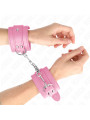 MUÑEQUERAS BDSM ROSA AJUSTABLES KINK 20-23 CM DE LA MARCA KINK WRIST RESTRAINT