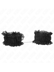 MUÑEQUERAS BDSM DE ENCAJE NEGRO KINK DE LA MARCA KINK WRIST RESTRAINT