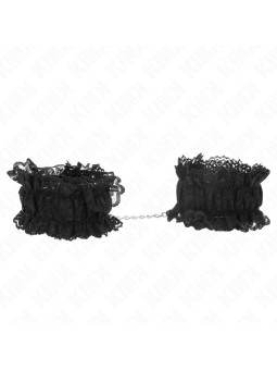 MUÑEQUERAS BDSM DE ENCAJE NEGRO KINK DE LA MARCA KINK WRIST RESTRAINT