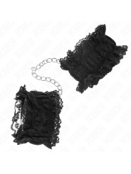 MUÑEQUERAS BDSM DE ENCAJE NEGRO KINK DE LA MARCA KINK WRIST RESTRAINT