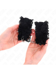 MUÑEQUERAS BDSM DE ENCAJE NEGRO KINK DE LA MARCA KINK WRIST RESTRAINT