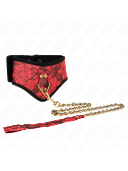 COLLAR CON CORREA DE ENCAJE KINK SCANDAL 75 CM DE LA MARCA KINK COLLAR & GAG