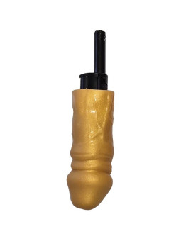 MECHERO BARBACOA PENE DORADO - REGALO DIVERTIDO Y SEXY DE LA MARCA DIABLO PICANTE