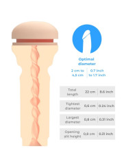 KIIROO - FEEL STROKER MASTURBADOR TRASERO EXTRA APRETADO NATURAL DE LA MARCA KIIROO