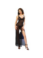 CHILIROSE BABYDOLL LARGO ENCAGE NEGRO CON TANGA DE LA MARCA CHILIROSE BABYDOLLS