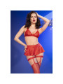 CONJUNTO LENCERÍA ROJO 3 PIEZAS CHILIROSE CR 4716 DE LA MARCA CHILIROSE SETS