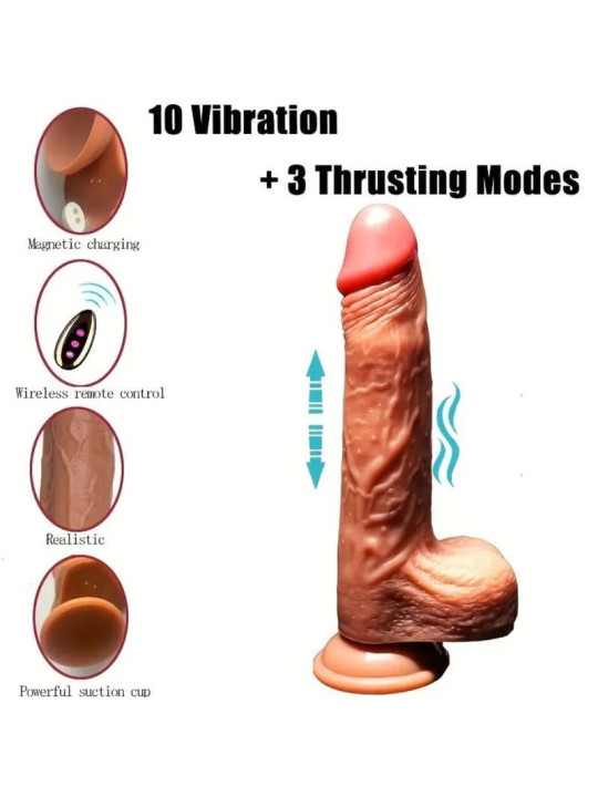 DILDO REALISTICO VIBRADOR 12 MODOS ARMONY RECARGABLE DE LA MARCA ARMONY VIBRATORS