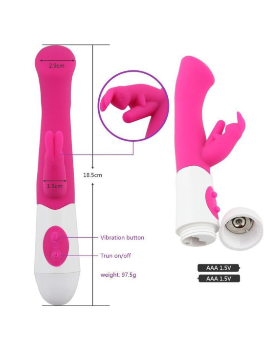 VIBRADOR RABBIT ARMONY 10 VELOCIDADES ROSA IMPERMEABLE DE LA MARCA ARMONY VIBRATORS