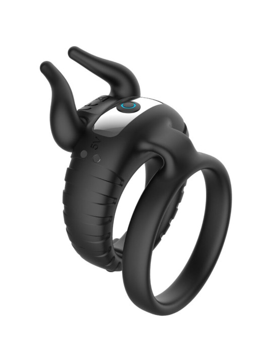 ANILLO VIBRADOR ARMONY 10 VELOCIDADES SILICONA NEGRO DE LA MARCA ARMONY FOR HIM